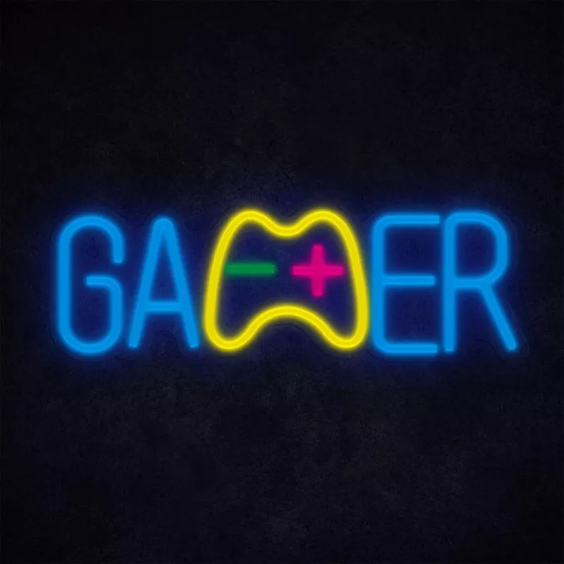 Manta SNL62MT GAMER luz de neón LED, USB, 5 W, multicolor