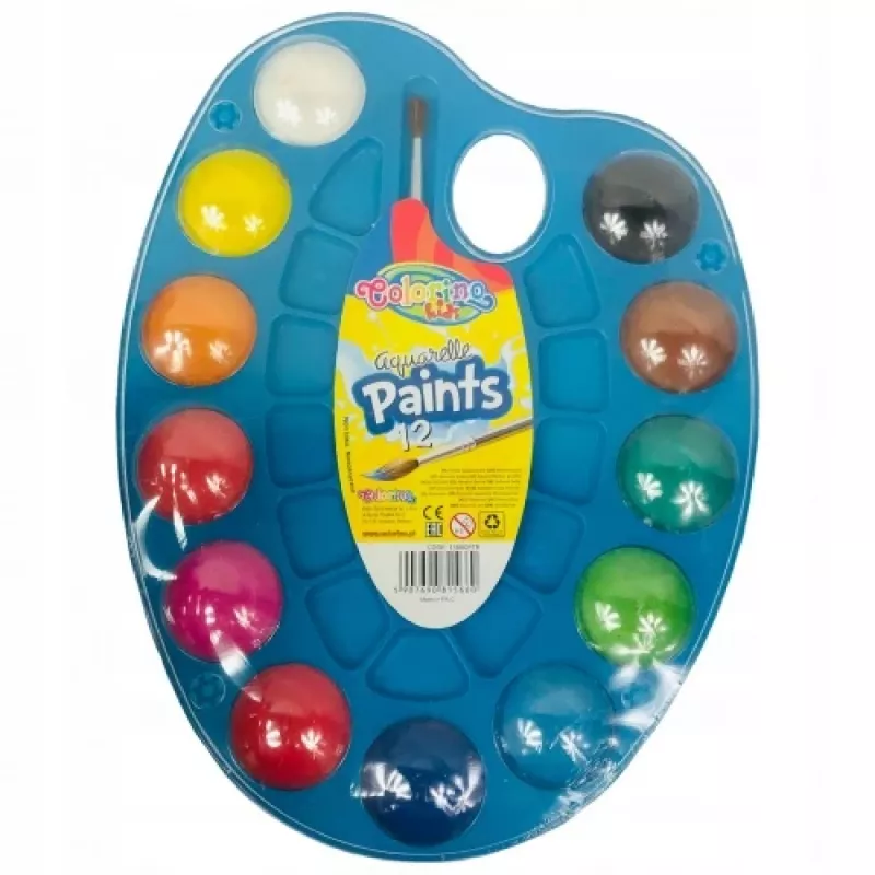 Paleta de acuarelas Colorino Kids 12 colores