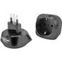 ANSMANN 1250-0035 Adaptador de enchufe de viaje UE a Italia, Type-C/F a Type-L, con toma de tierra, clase de protección I y II, 250 V / 10 A / 2500 W