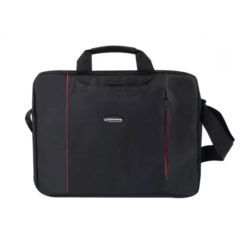 Funda top loader Esperanza SALERNO 39,6 cm (15,6) negra, roja