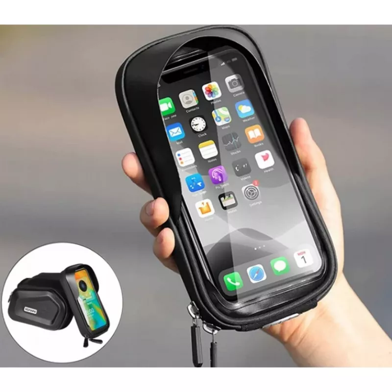 Bolsa de bicicleta Extralink, bolsa de cuadro impermeable con funda para móvil