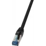 Cable de red LogiLink CQ6095S RJ-45 Cat6a 10 m negro