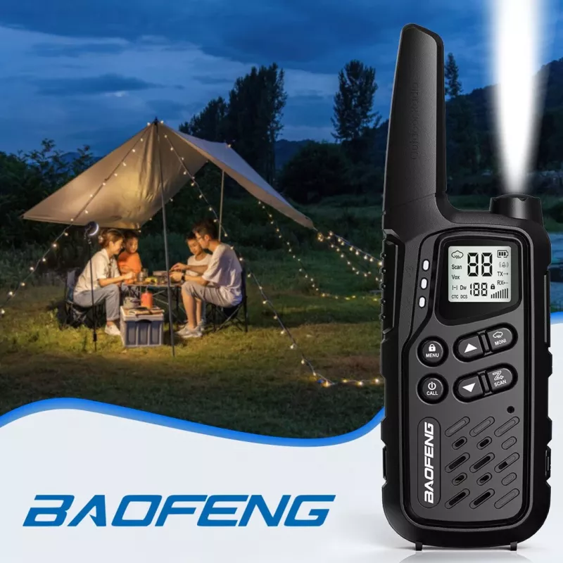 Walkie-talkie Baofeng BF-T25E negro, 2 uds.