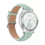 Smartwatch Colmi L28 – caja verde plateada con correa de piel verde