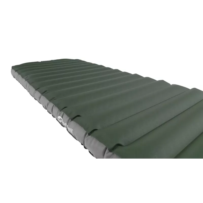 Colchón hinchable individual Outwell 400123 — 1950×600×110 mm, poliéster/PVC, verde