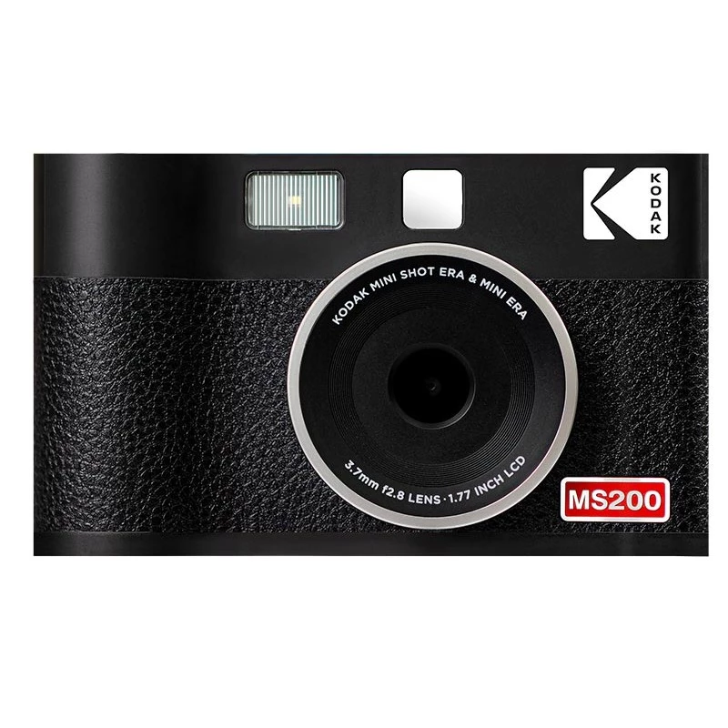 Cámara instantánea Kodak Mini Shot 2 Era — cámara instantánea portátil con impresora integrada, negra