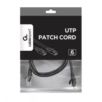 Cable de red Gembird PP6U-1M RJ-45 Cat6 1m negro