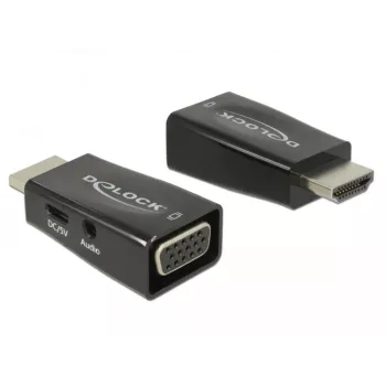 Adaptador DeLOCK 65901 HDMI A a VGA y audio de 3,5 mm negro