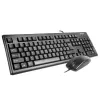 A4Tech KM-72620D - Conjunto de teclado y ratón - USB - US - negro