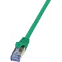 Cable de red LogiLink 10 m Cat.6A RJ-45 S/FTP 10G verde