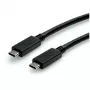 Cable USB ROLINE 11.02.9056 0,5 m USB 3.2 Gen 2 10 Gbit/s USB C negro
