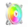 SAVIO FAN-01 WHITE pack de 4 ventiladores ARGB de 120mm con controlador y mando a distancia