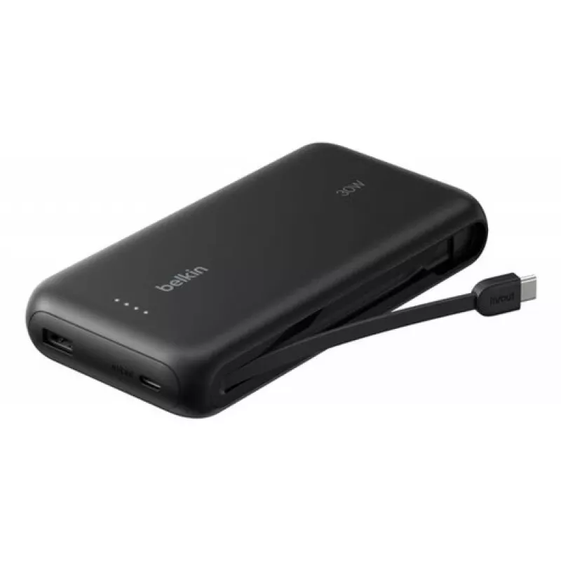 Batería externa portátil Belkin GAMING POWERBANK 20000mAh con cable USB-C integrado 30W
