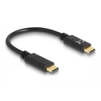 Cable de carga DeLOCK USB Type-C 15 cm PD 5 A con E-Marker