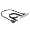 Chapa de ranura DeLOCK 89934 con 1 x conector USB Type-C y 1 x conector USB Type-A