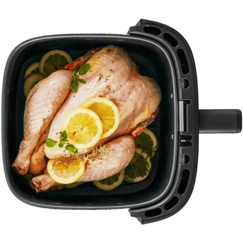Freidora de aire Tefal Easy Fry Silence EY551HE0 individual 5 L de pie negra, gris, acero inoxidable