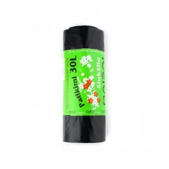 Bolsas de basura Plasta, 30 l/15 uds., negro