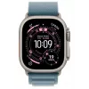 Watch Ultra 3 GPS + Cellular 49mm Caja de titanio natural con Alpine Loop azul claro - Medium