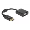 Adaptador DisplayPort 1.2 conector macho a conector hembra VGA DeLOCK 61006
