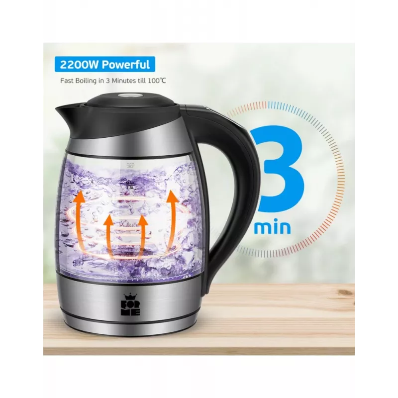 Hervidor eléctrico Forme FKG-418 1,7 l 2200 W blanco