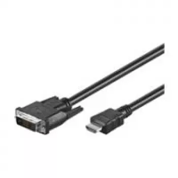Wentronic Goobay cable HDMI™ / DVI-D, negro, 1 m - conector HDMI™ macho de 19 pines > conector DVI-D (18+1) macho (50579)