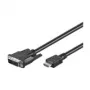 Wentronic Goobay cable HDMI™ / DVI-D, negro, 1 m - conector HDMI™ macho de 19 pines > conector DVI-D (18+1) macho (50579)