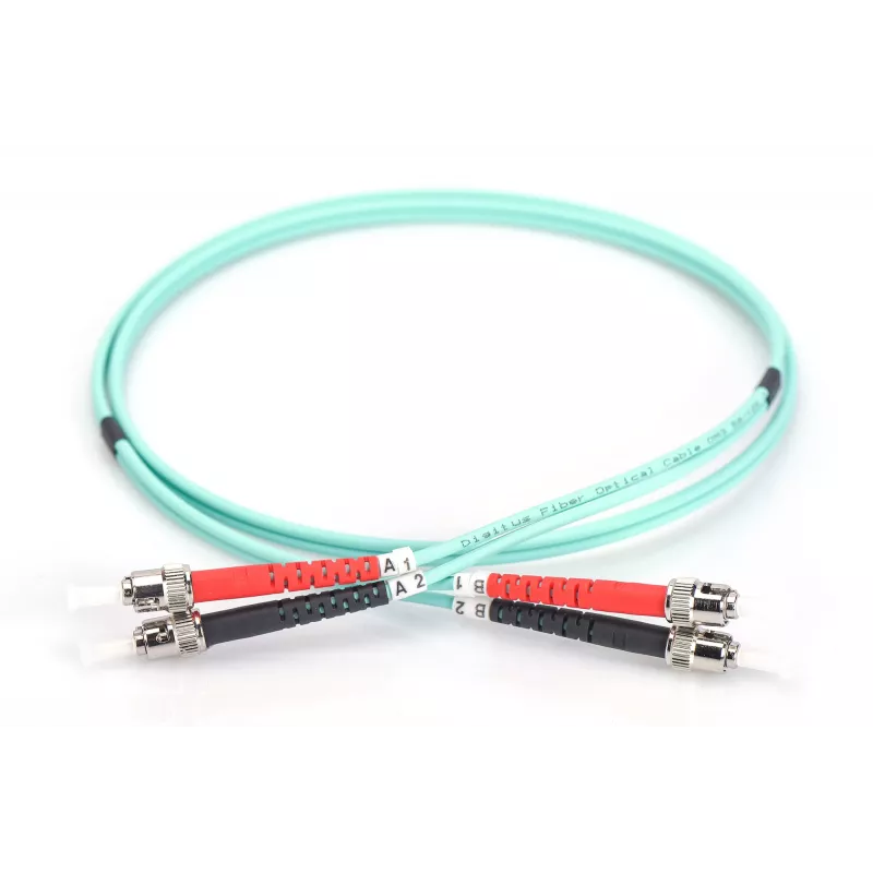 Cable de conexión de fibra óptica Digitus OM3 ST/ST 1m