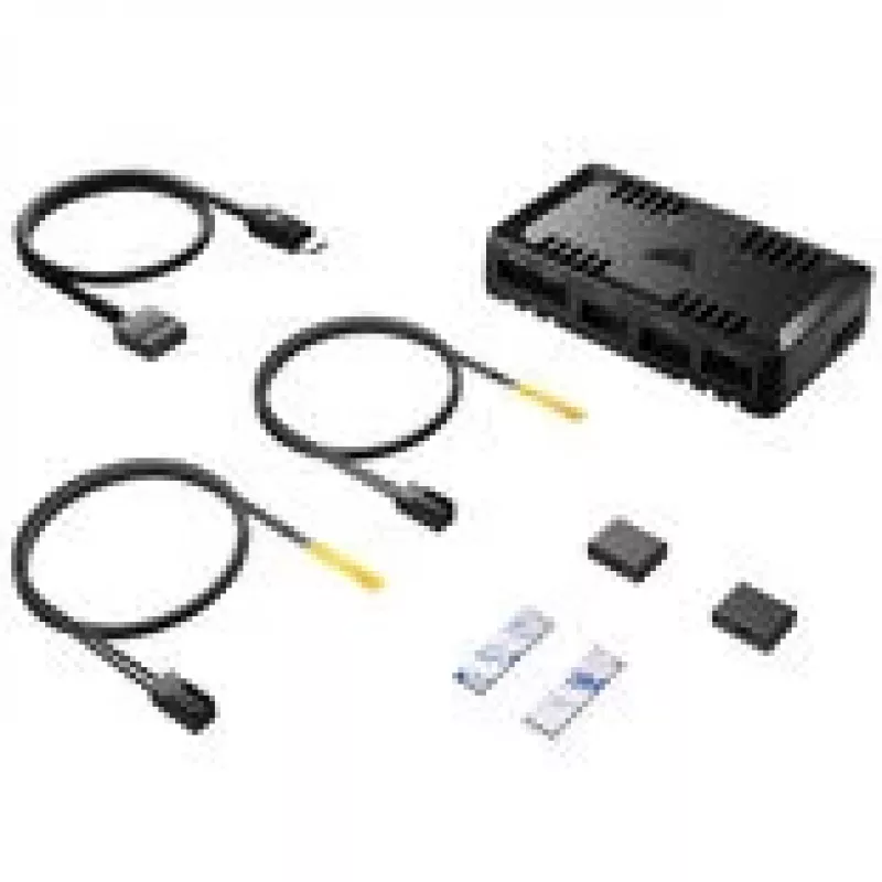 Controlador de ventiladores CORSAIR COMMANDER DUO ARGB iCUE LINK Hybrid – RGB direccionable, integración iCUE