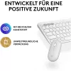 Logitech Pebble 2 Combo Set, blanco, inalámbrico, alemán, 920-012204