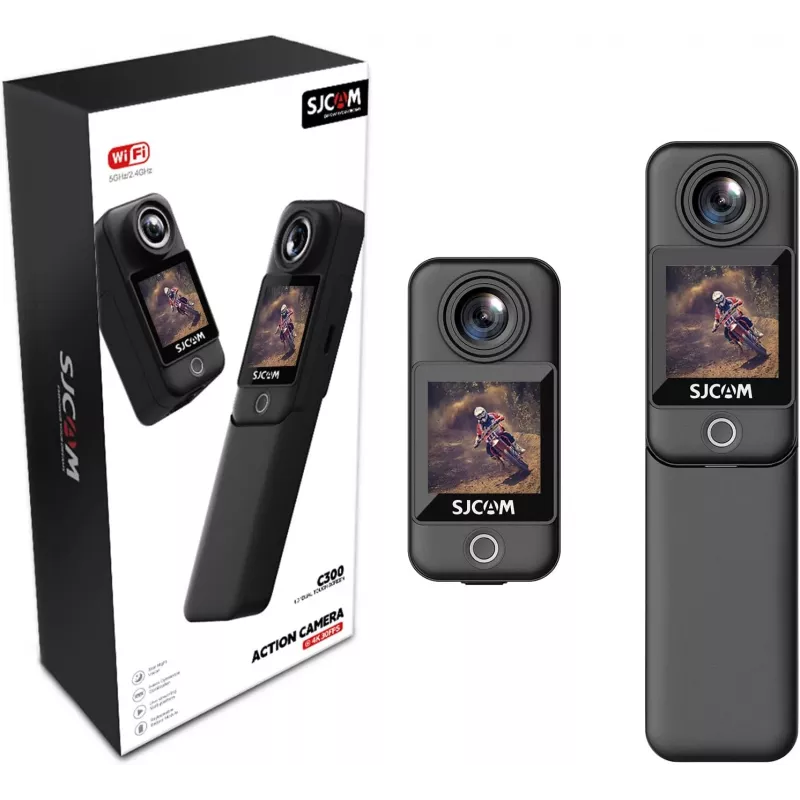 Action cam SJCam C300 4K 30fps, diseño compacto sumergible