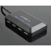Hub USB GEMBIRD ACT-HUB3C-4P — host USB 3.2 Gen 1 Type-A a 4 × USB 3.2 Gen 1 Type-C, 5000 Mbit/s, negro