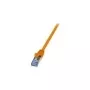 Logilink PrimeLine - latiguillo - RJ-45 (macho) - RJ-45 (macho) - 1,5 m - SFTP, PiMF - CAT 6a - crimpado, liso, libre de halógenos - naranja (CQ3048S)