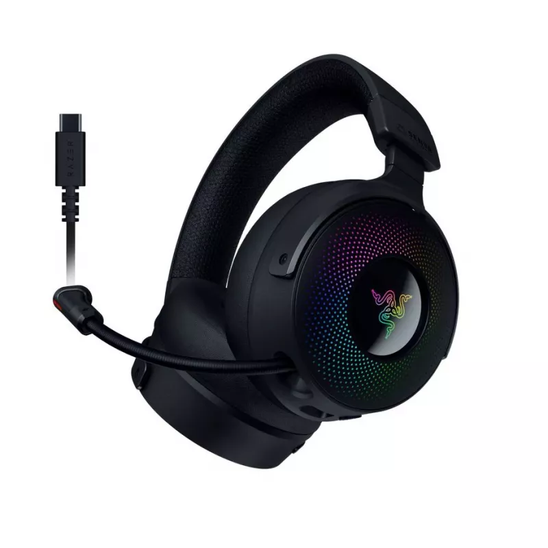 Razer Kraken V4 Pro Auriculares con cable e inalámbricos Diadema Gaming USB Type-A Bluetooth Negro