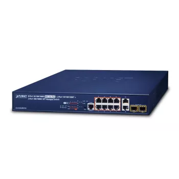 Switch gestionado L2+ Gigabit Ethernet PLANET GS-5220-8P2T2S