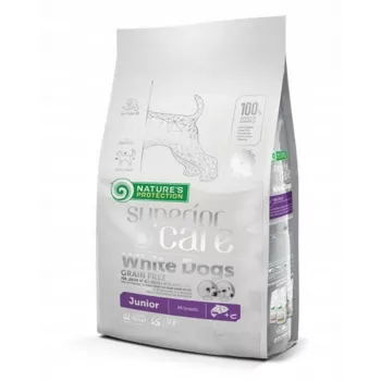Pienso seco para perros nature’s protection Superior Care White Dogs Grain Free Junior Lachs 1,5 kg — Junior, 26 % proteína, 15 % grasa