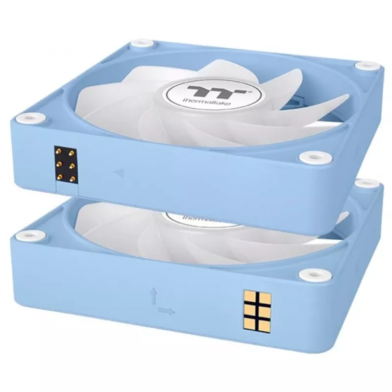 Ventilador de carcasa Thermaltake CT140 EX Reverse ARGB 140mm pack de 3 azul hortensia