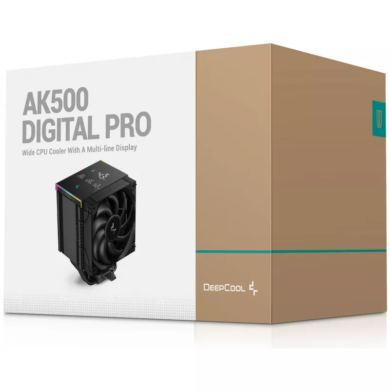 Disipador de aire DeepCool AK500 Digital Pro 12 cm negro rodamiento fluid dynamic