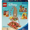 LEGO Disney 43270 La canoa de aventuras de Moana, 529 piezas, 3 minifiguras, 6+