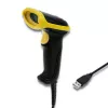Qoltec 50867 lector láser de códigos de barras 1D/2D, USB, negro
