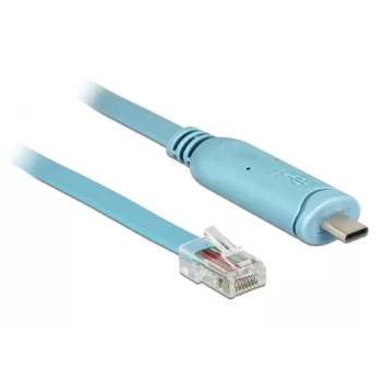 Cable serie DeLOCK 63914 USB Type-C RJ45 3 m azul