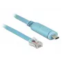 Cable serie DeLOCK 63914 USB Type-C RJ45 3 m azul