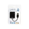 Hub USB LOGILINK UA0139 – 4 puertos USB 2.0, 480 Mbit/s, negro