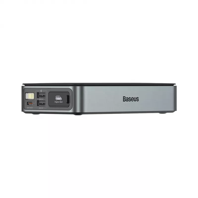 Powerbank/Arrancador Baseus Pro+ Arrancador de coche, 12000mAh, 1200A, USB (Negro)