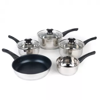 Juego de batería de cocina Russell Hobbs RH00543EU7 — 5 piezas, antiadherente, apto para lavavajillas