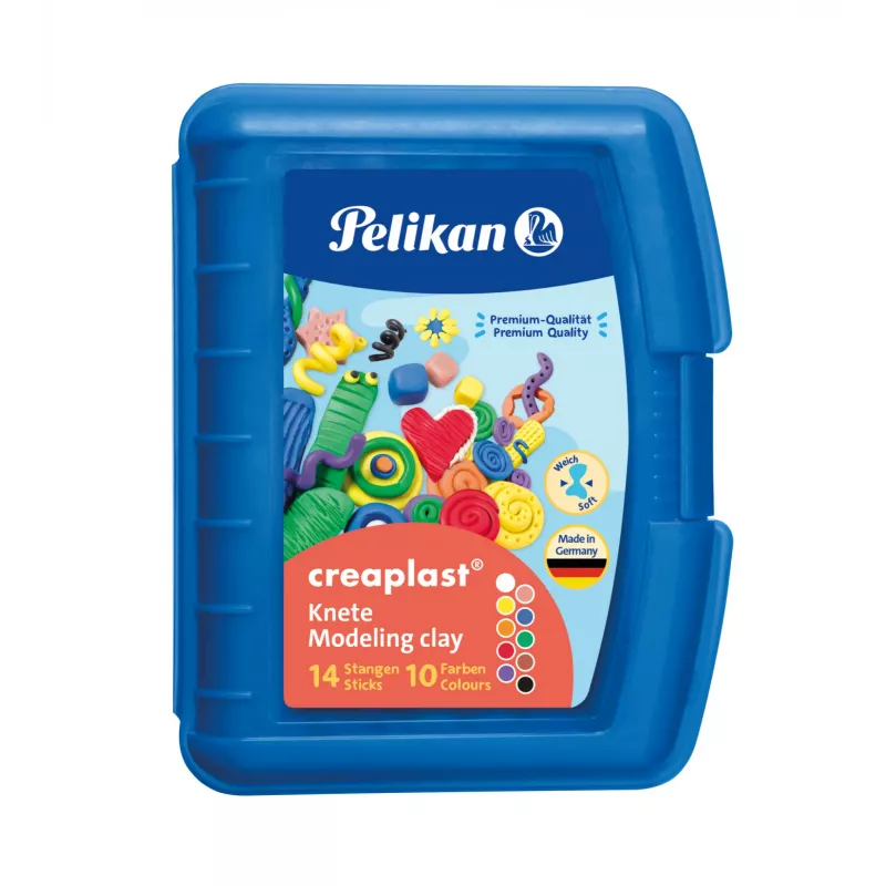 Pasta de modelar Pelikan Creaplast 240 g multicolor 14 piezas