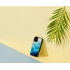 Funda protectora iKins para Apple iPhone 12 mini — blue lake con detalles negros