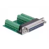Delock Adaptador serie, DB-25 hembra a bloque de terminales (65317)