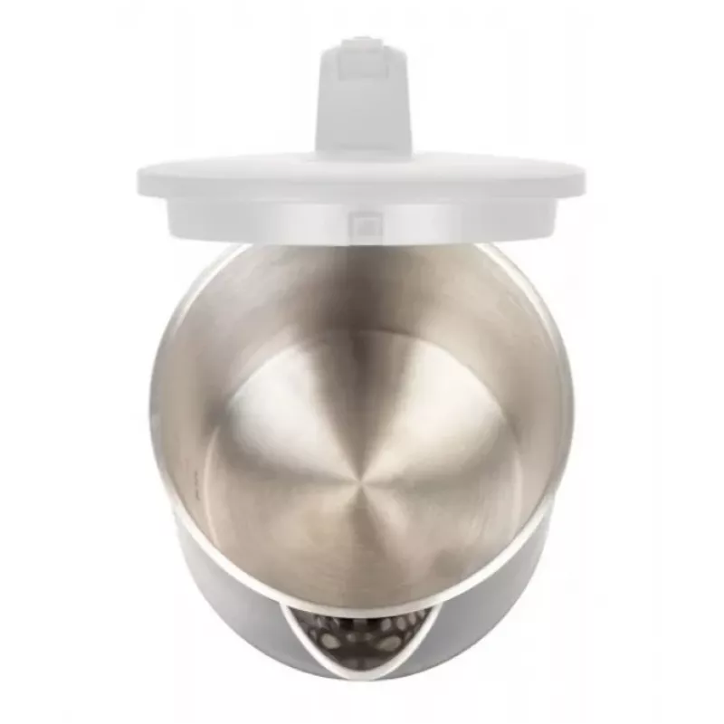 Hervidor de agua MPM 1,7 L 2200 W carcasa de acero inoxidable, botones, termostato regulable, bloqueo de seguridad