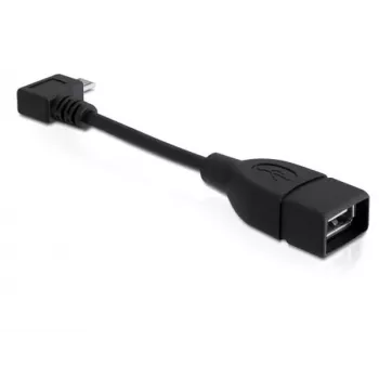 Cable USB DeLOCK 83104 Micro-USB B a USB A 0,11 m negro