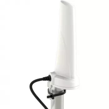 Antena omnidireccional 4 dBi 5G/LTE Poynting A-OMNI-0280-02-V1 SMA (conector macho) 2 m cable, montaje en mástil/pared, blanco